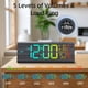 thumbnail image 3 of Reloj despertador Haimiage 22 cm pantalla grande negro, 3 of 7