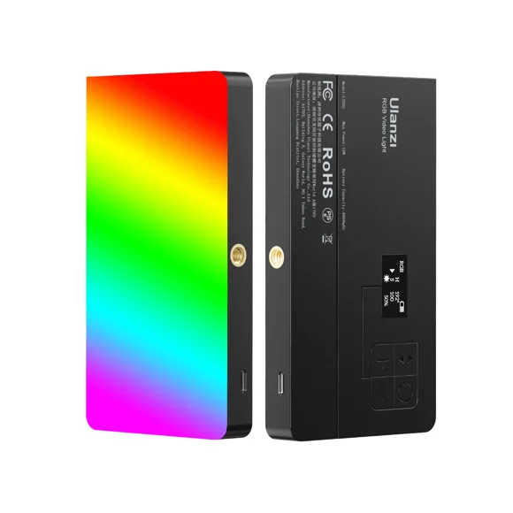 Ulanzi PL-01 LT002 Luz LED de 7" RGB Con Batería Difusor y Panal