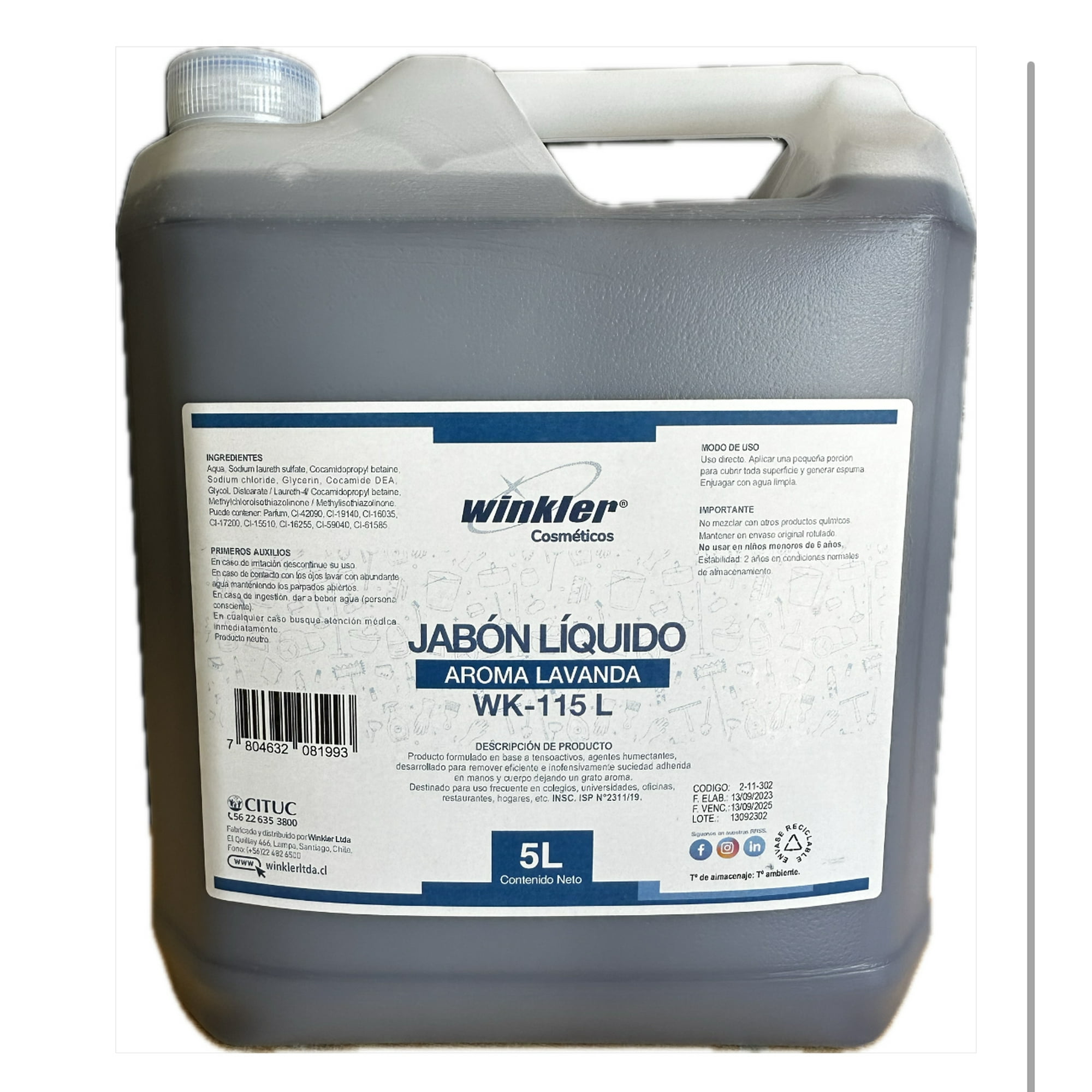 Jabón Líquido Aroma Lavanda 5 L Wk-115 L | Lider