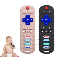 Juguetes Para Dentición Solifegoble Con Forma De Control Remoto De Silicona, Paquete De 2 Unidades