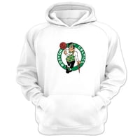 Genérico - Polerón Canguro Boston Celtics Blanco Talla Xl Unisex