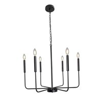 Magideal - Ajuste De Altura De La Lámpara Lámparas Colgantes Clásicas De Velas Para El Dormitorio Del Vestíbulo , Negro