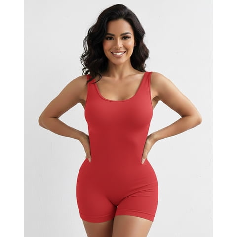 Flix Spa - Enterizo Corto Mujer Push Up Con Corte En V Espalda