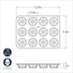 thumbnail image 5 of Molde mini bundt Nordic Ware para 12 cupcakes, azul crepúsculo, 5 of 7