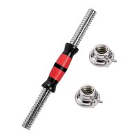 Magideal - Barra Con Mancuernas, Mango Con Mancuernas, Mango Con Mancuernas Antideslizante, Resistente Y Ajustable, Barra De Conexión Con Mancuernas Para Ejercic 40 Centímetros