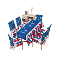Tengfei - Mantel Fiestas Patrias Con 6 Fundas De Sillas