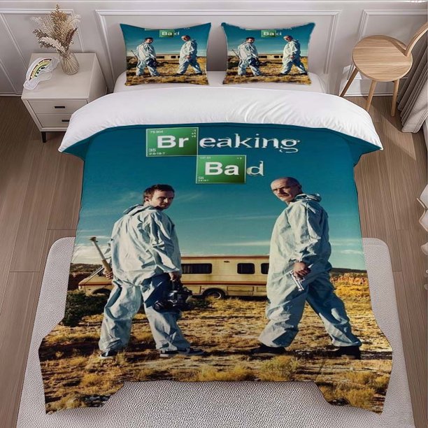 Breaking Bad Themed Bedding Set Soft and Comfortable All-Season Cover and Pillowcase Set