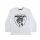 thumbnail image 1 of Polera Manga Larga Niño Calavera Blanco Metallica, 1 of 2