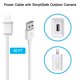 thumbnail image 5 of Cable de carga Shyueda de 7,6 m resistente a la intemperie para cámara SimpliSafe, 5 of 5