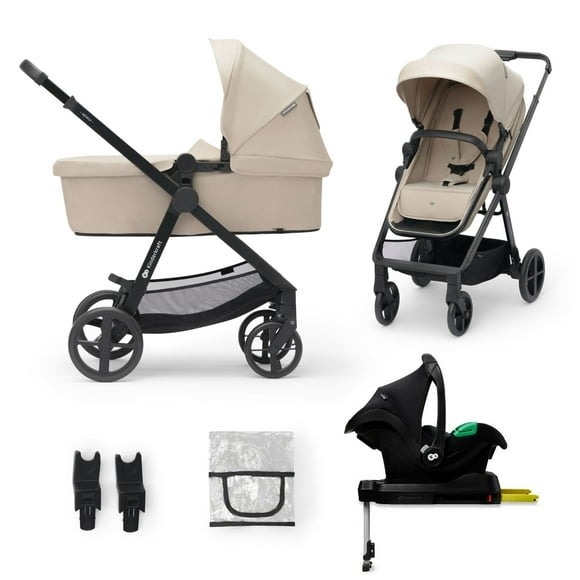 Coche Travel System Newly 3 en 1 Beige + Base Isofix