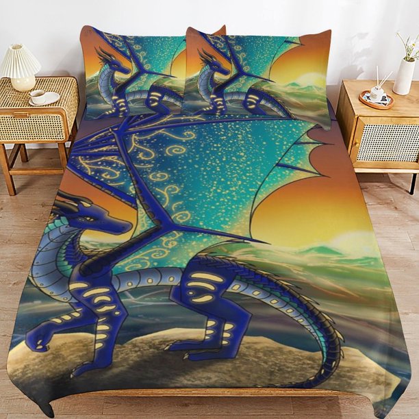 Wings Of Fire WOF Comforter Set 3 Pieces Quilt Cover Set Soft Bedding Sets for All Seasons