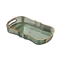 Magideal - Bandeja Acrílica Para Servir, Bandeja De Almacenamiento De Cosméticos, Bandeja De Tocador Para Baño, Cafetería, Bandeja De Comida Para Dormitorio, Hot Verde M