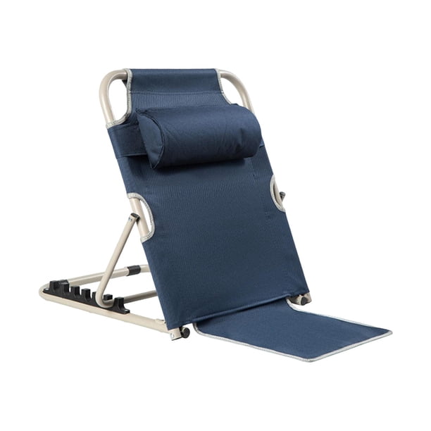 Respaldo de cama portátil para sentarse en la cama, soporte plegable de ángulo ajustable, silla de cama, respaldo multifunción de acero para asiento, S 6 engranajes