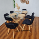 thumbnail image 2 of Comedor Valencia Mariposa Velvet 140X90Cm - Verde - 6 Sillas, 2 of 2