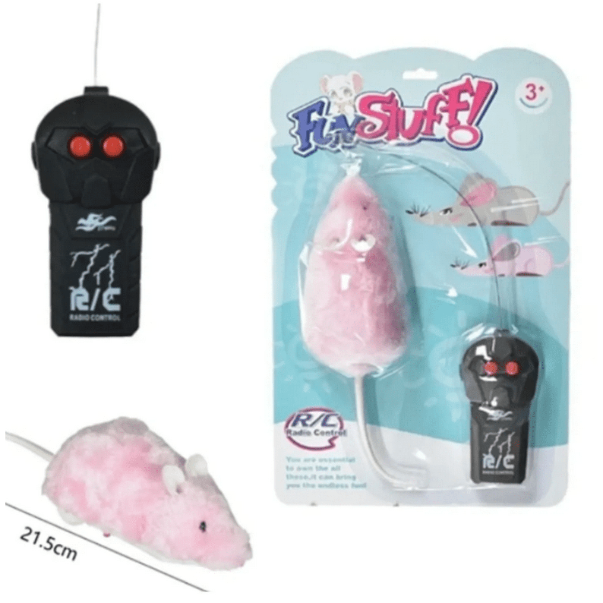 Genérico - Ratón A Control Remoto Para Gatos Juguete Fun Stuff