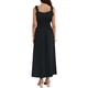 thumbnail image 3 of INSPIRE CHIC Vestido Maxi Boho para Mujeres con Tirantes Espagueti, Cuello Cuadrado, Línea A, Vestidos Sueltos con Nido de Abeja 2XL Negro, 3 of 6