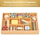 thumbnail image 2 of Organizador de cajones de escritorio Umilife Bamboo con divisores ajustables, 2 of 6