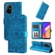 thumbnail image 1 of Funda tipo cartera FOXDOCK para OPPO A95 5G , diseño girasol en relieve, cuero PU, cierre magnético, soporte y tarjetero, 1 of 5