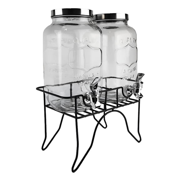 Dispensador De Bebidas Dispensadores Jugo Atril Doble 5l