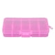 thumbnail image 1 of Caja De Almacenamiento Extraíble De Joyería De Plástico De Rejilla 10 Perlas Contenedor De Pendientes Rosa, 1 of 5