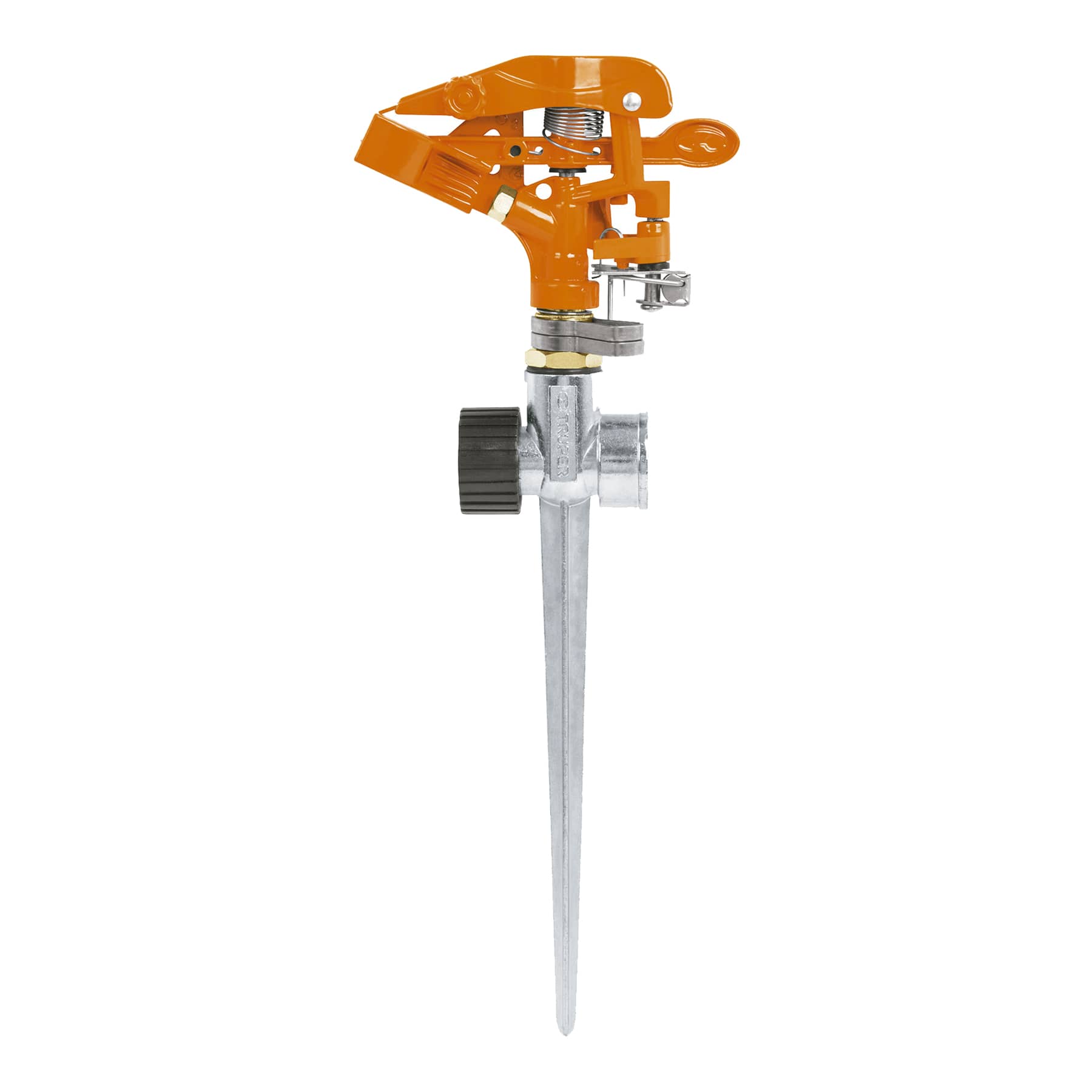 Aspersor Metálico Dos Vías Con Estaca De 20Cms - Truper