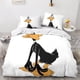 thumbnail image 2 of Juego de funda nórdica Entemah Daffy Duck con estampado 3D, ropa de cama con diseño de anime, juego de funda nórdica de 3 piezas, microfibra suave con cierre de cremallera para adolescentes, 2 of 3