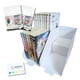 thumbnail image 1 of Set de 2 soportes para libros Someie, blancos, plegables, de cartón, 1 of 6