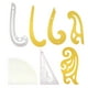 thumbnail image 1 of Juego de 7 reglas de costura, plantilla de dibujo de curva francesa, forma de arco recto para diseño de vestuario, 1 of 11