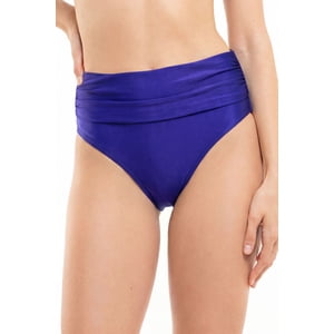 Samia - Bikini Calzón Pin Up Doble Uso Azul Brillante