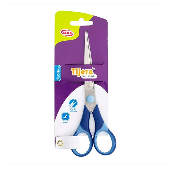 Tijera Escolar Azul 16cm Adix