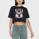 thumbnail image 3 of Polera Mujer Crop Negro Fun Manga Corta Corona, 3 of 5