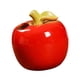 thumbnail image 1 of Jarrón De Cerámica Con Forma De Fruta Organizador De Chimenea Para Oficina Florero De Propagación Manzana Roja, 1 of 5