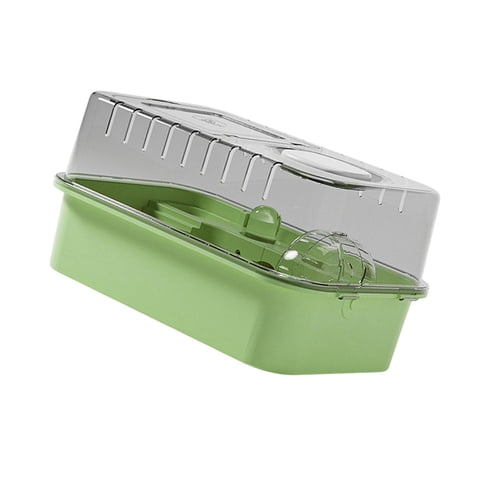 Ioensy - Jaula Para Hámster, Transparente, Portátil, Para Animales Pequeños, Para Conejos, Cobayas, Erizos, Color Verde