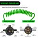 thumbnail image 3 of Adaptador para remolque Nilight de 7 a 6 pines, cable enrollado de 8 pies, 3 of 9