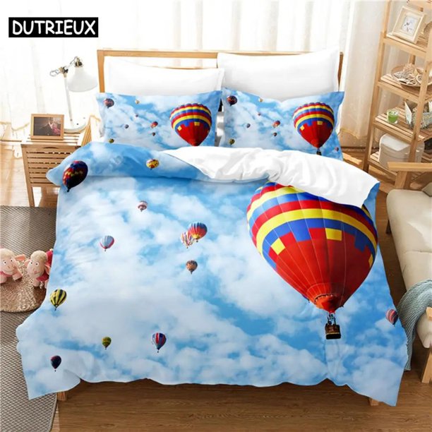 Hot Air Balloon Bedding Set Duvet Cover Set Bedding Digital Printing Bed Linen Bedding Set Fashion Design