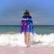 thumbnail image 2 of Bolofofos Toalla de playa de secado rápido con diseño temático, regalo para mujeres y niñas, ideal para cumpleaños, fans, amantes de la música, uso en la playa o al aire libre, 78 × 180 cm, 2 of 6