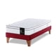 thumbnail image 2 of Cama Europea Zen Top Tela Burdeo 1 Plaza, 2 of 4