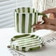 thumbnail image 2 of Set de Platos y Tazas Rayas Vintage Verde, 2 of 8