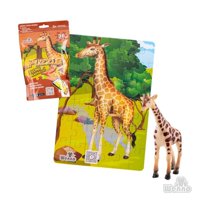 Wenno - Puzzle Jirafa 36 Piezas + Figura
