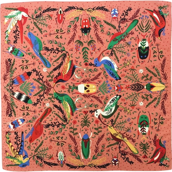 Pañuelo para la cabeza, satén tipo seda Julunar, 90 x 90 cm, para mujer