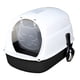 thumbnail image 3 of Caja De Arena Para Gatos Con Capucha Inodoro Para Gatos Cerrado Y Cubierto Caja De Arena Duradera Para Mascotas Negro, 3 of 5