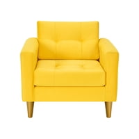 Bodevir - Sofa Retro 1C Felpa 01 Amarillo