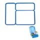 thumbnail image 1 of Junta de sello para tapa Hufopik 18 cm azul de silicona, 1 of 6