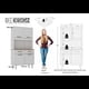 thumbnail image 4 of Mueble Alacena De Cocina Blanco 4 Puertas 2 Cajones MDP Be desing 168,4 X 90,8 X 36,3 cm., 4 of 5