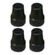 thumbnail image 4 of 4 piezas de puntas de bastón de goma de 7/8 pulgadas reemplazos resistentes al desgaste para suelo irregular o suelto instalación conveniente antidesl Negro, 4 of 4