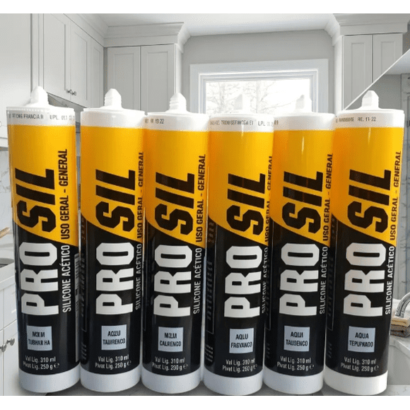 Silicona Acética Trasparente 270 Ml. Prosil. Soudal 6 Unidades