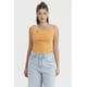 thumbnail image 1 of Polera Mujer Escote Drapeado Naranjo, 1 of 4