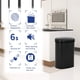 thumbnail image 3 of Bote de basura BestOffice de acero inoxidable de 50 L/13 galones con sensor, 3 of 7