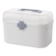 thumbnail image 4 of Caja organizadora de almacenamiento de medicamentos de 2 niveles, contenedor organizador de plástico vacío, Estuche de transporte de primeros de auxilios , 26,5x15,5x18cm 265x155x18cm, 4 of 5