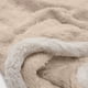 thumbnail image 1 of Manta Frazada Sherpa Jacquard Beige Queen, 1 of 3